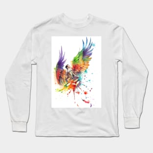 Rainbow Castiel Long Sleeve T-Shirt